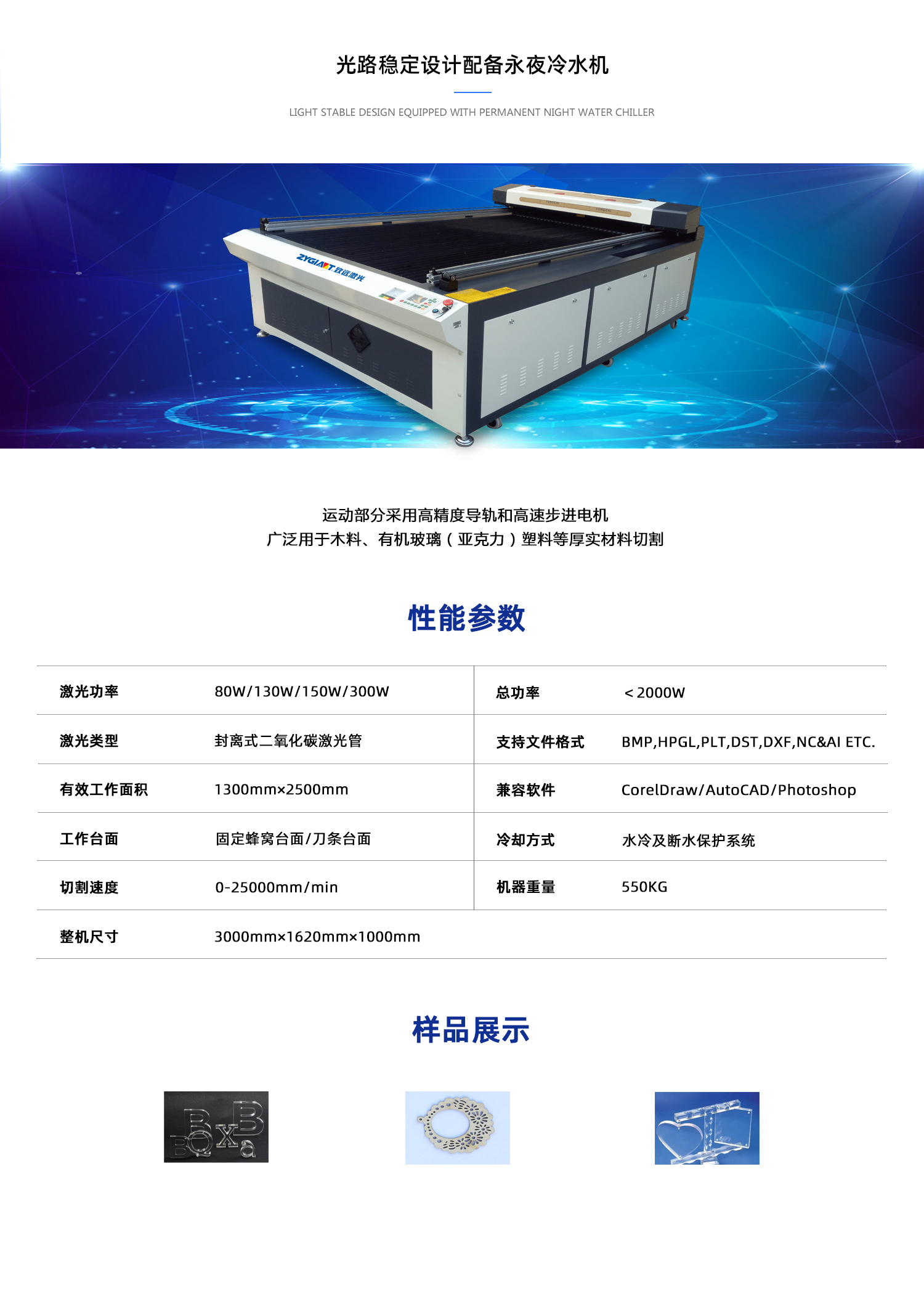 ZY1325大幅面激光切割裁床(圖1)